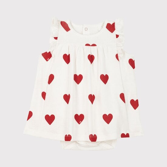 Robe body imprimée en coton bio Avalanche  de Petit Bateau