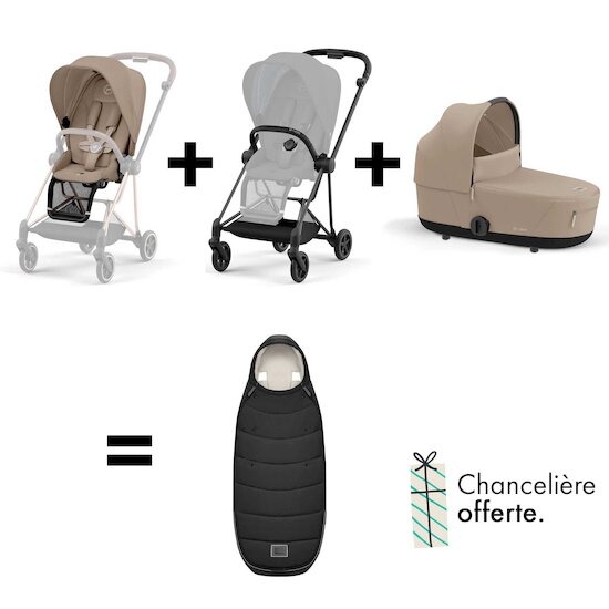 Offre CYBEX : chancelière Platinum offerte pour une poussette Mios + un Habillage pluie + Nacelle achetés