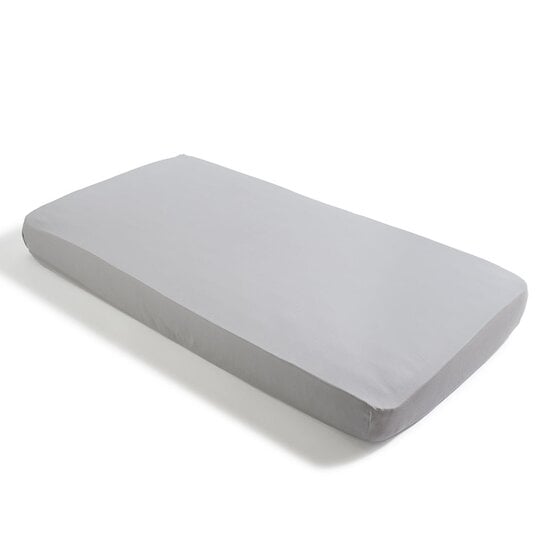 Drap housse Jersey BIO Gris Perle 60 x 120 cm de Petit à petit Drap housse Jersey BIO Gris Perle 60 x 120 cm de Petit à petit