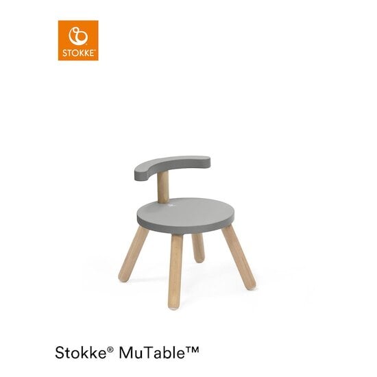 Chaise MuTable™ V2 Gris tempête  de Stokke® Chaise MuTable™ V2 Gris tempête  de Stokke®