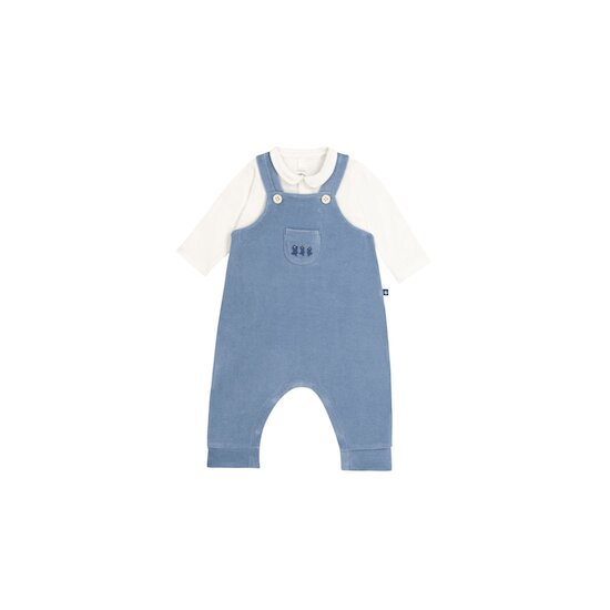Ensemble salopette en velours Beach 6 mois de Petit Bateau Ensemble salopette en velours Beach 6 mois de Petit Bateau
