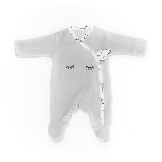 Lamamour pyjama Gris Naissance de Nougatine