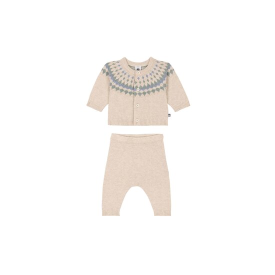 Ensemble 2 pièces en tricot Avalanche 12 mois de Petit Bateau