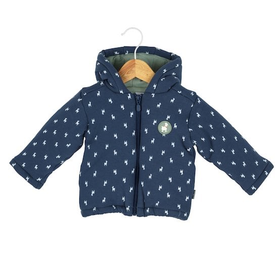 Lama Veste à capuche Imprimé 1 mois de P'tit bisou Aubert Dernière chance sur la Puériculture !