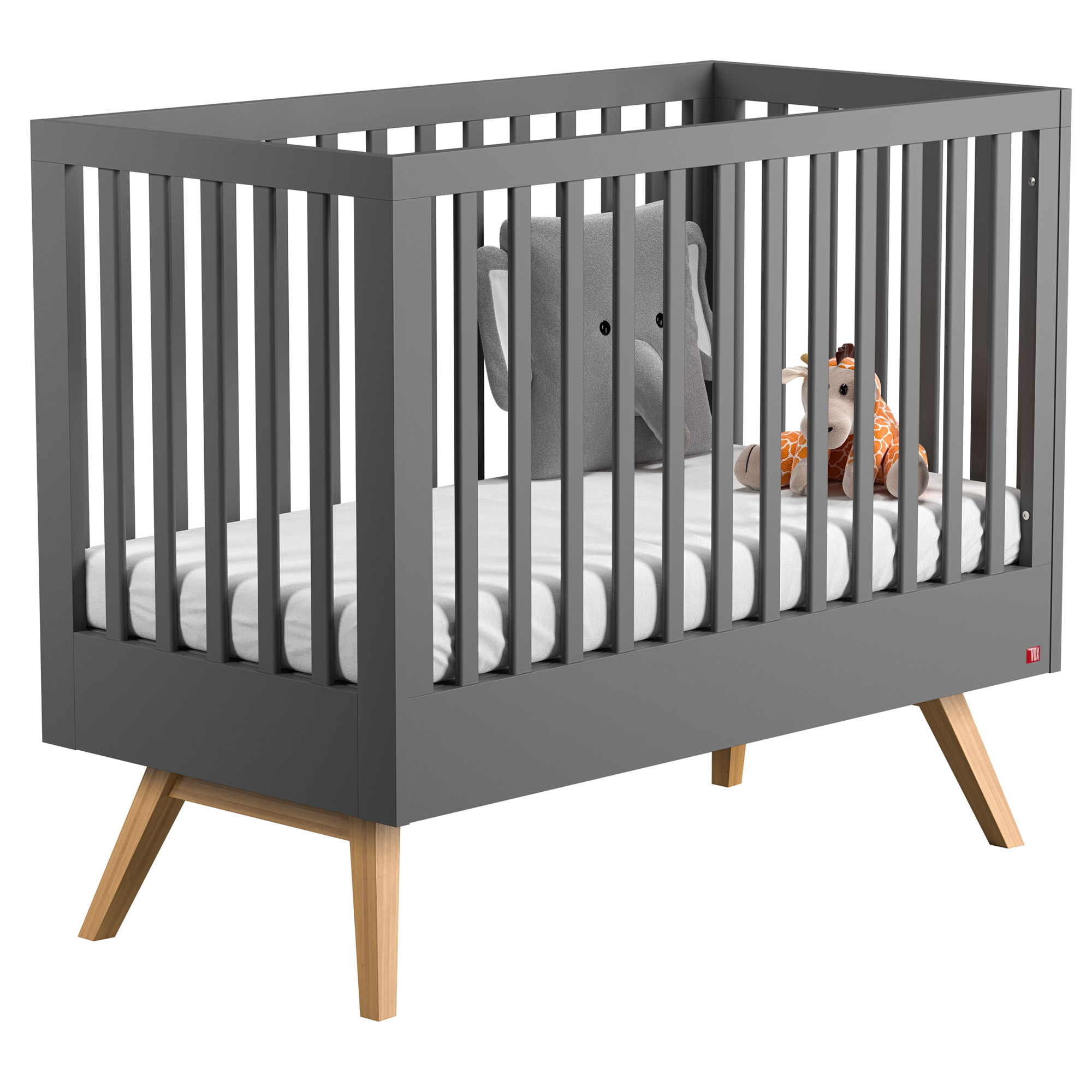Nature Lit 70x140 Gris 70 X 140 Cm De Vox Lits 70x140 Evolutifs Aubert