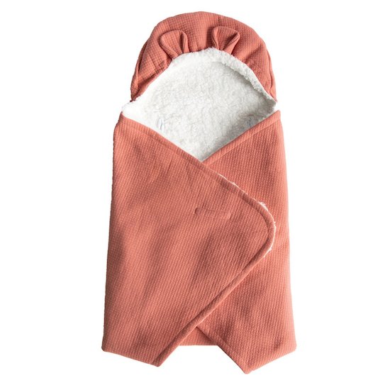 Couverture nomade Fluffy Terracotta  de Domiva