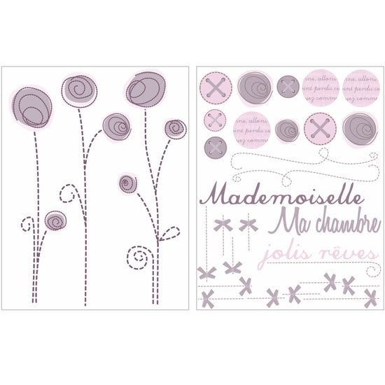 Poème stickers repositionnables