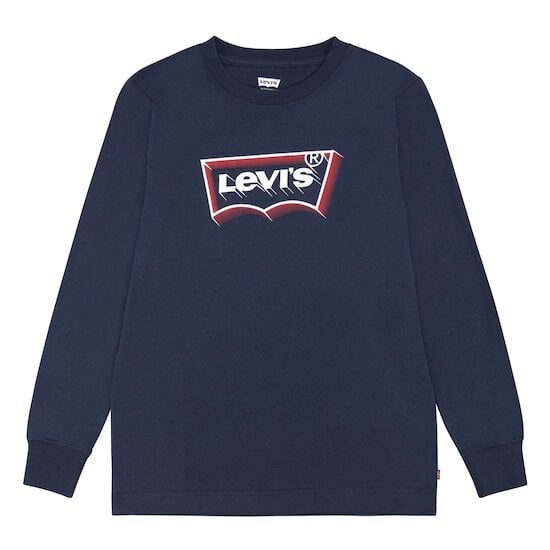 T-shirt à manches longues Batwing Bleu  de Levi's Kids