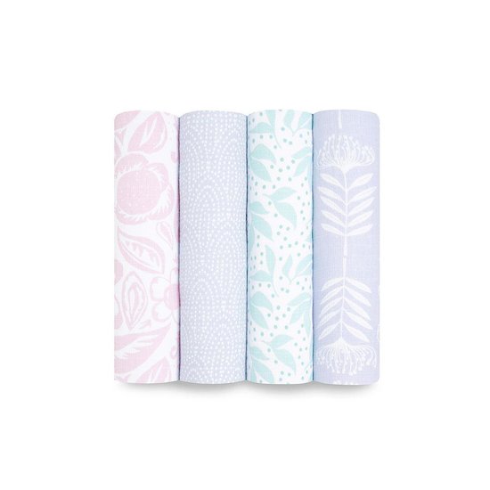 Lot de 4 Maxi-Langes Mousseline Damsel  de aden + anais essentials