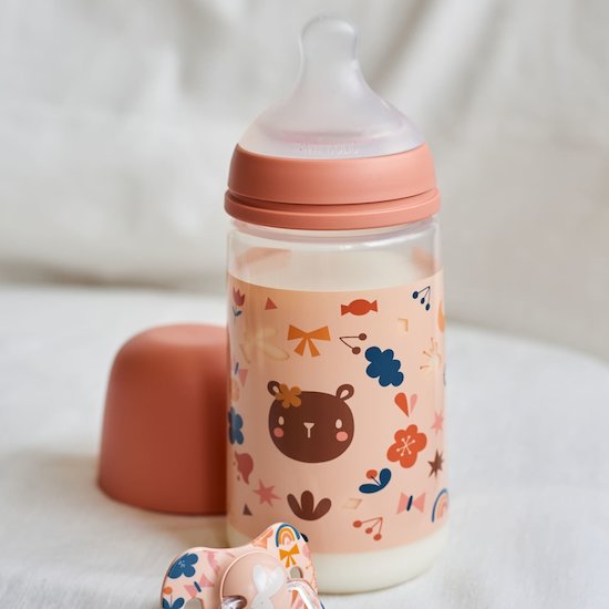 Biberon Tétine Symétrique SX Pro débit moyen Into The Forest 270 ml de Suavinex