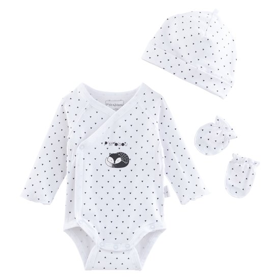 Set body bonnet moufles collection Little Fox