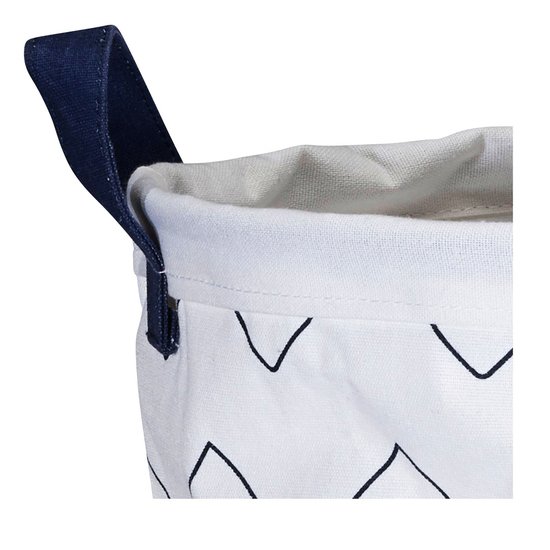 Hello panier de rangement  Bleu marine  de Sauthon Baby's Sweet Home Hello panier de rangement  Bleu marine  de Sauthon Baby's Sweet Home