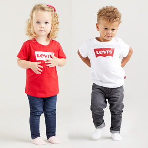 Coffret bonnet et gants Levi's Kids en orange - Galeries Lafayette