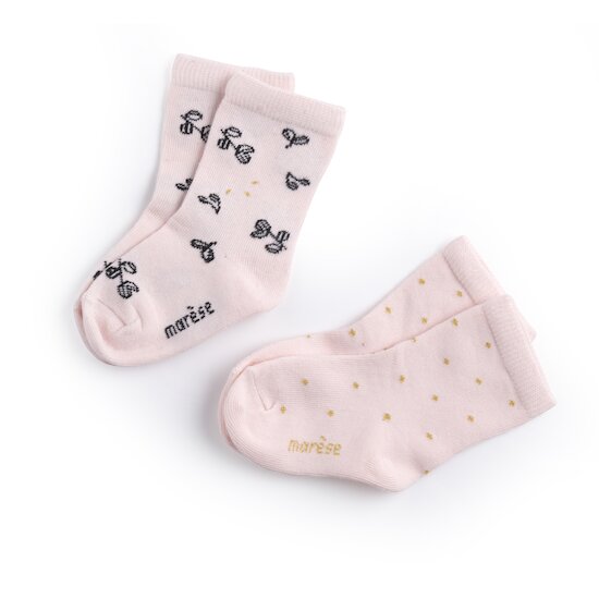 Flower Mood Lot de 2 paires de chaussettes Rose  de Marèse