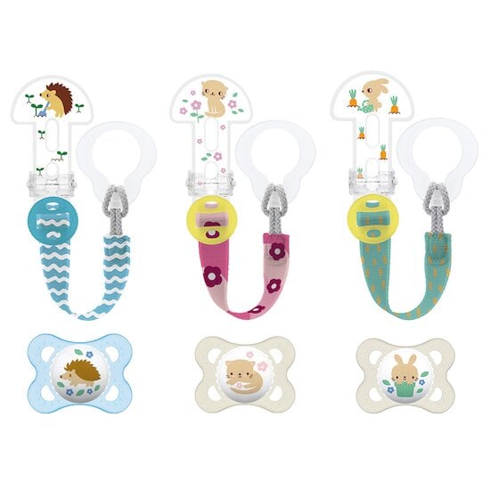 Attache-sucette Pacifier Clip Cloud/Iron de BIBS, Attaches