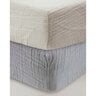 Lot 2 draps housse en gaze de coton