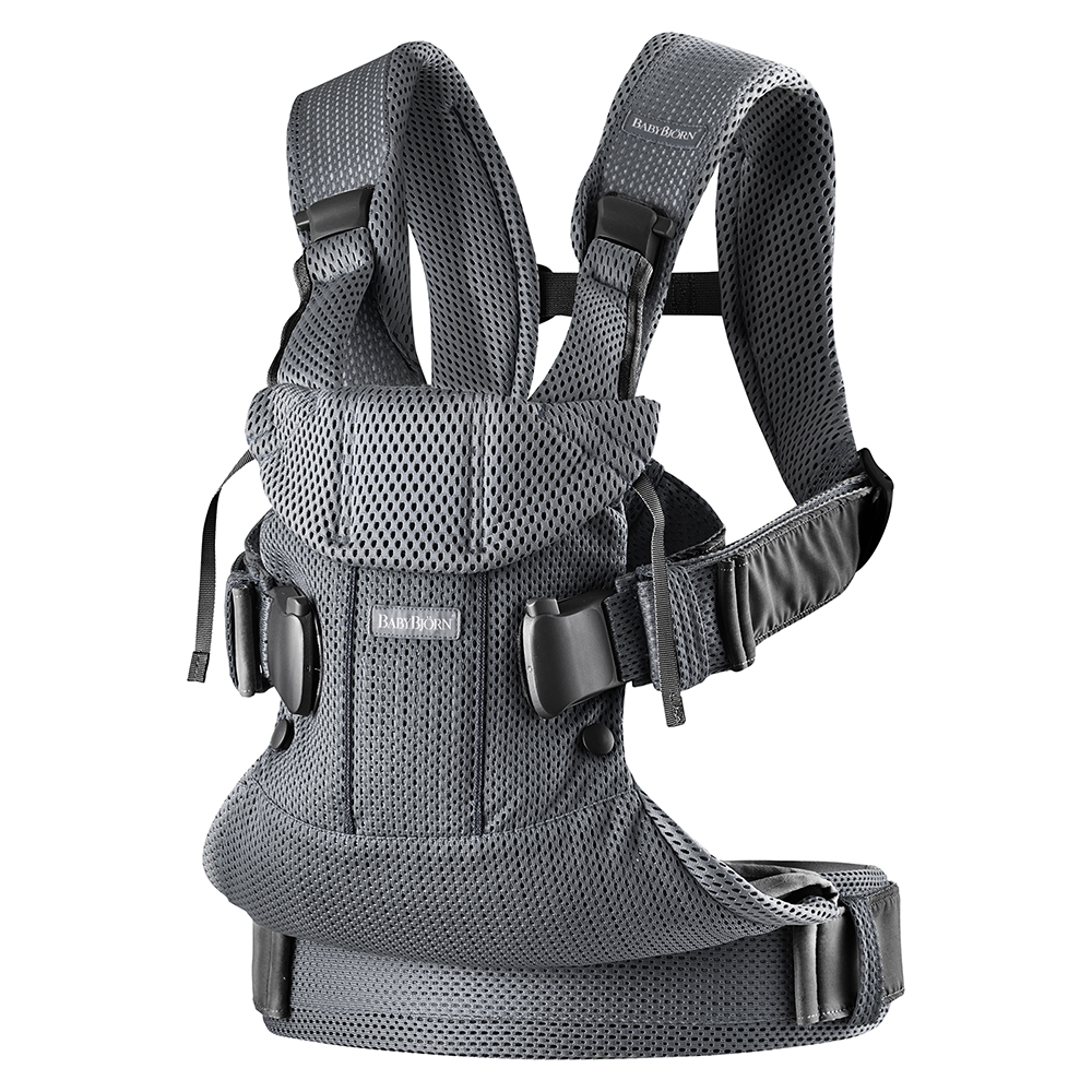 Porte-bébé One Air Anthracite Mesh 3D de BabyBjörn, Porte-bébé ventral :  Aubert