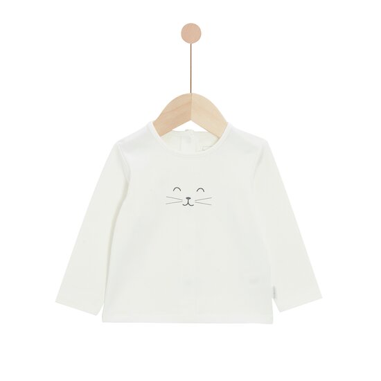 Lot de 2 Tee-shirts manches longues Écru / Sauge  de P'tit bisou