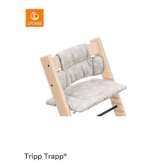Coussin de chaise Tripp Trapp® Stars Silver  de Stokke® Coussin de chaise Tripp Trapp® Stars Silver  de Stokke®