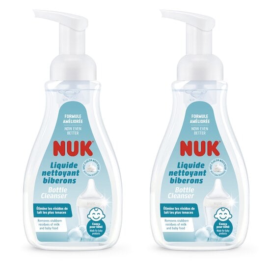 Liquide nettoyant biberons x2 avec flacon mousseur  380 ml de Nuk