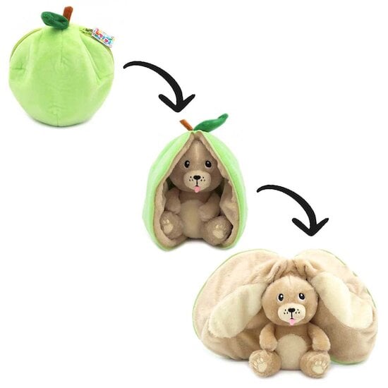 Flipetz Peluche 2 en 1 - Chien & Pomme   de Les Déglingos