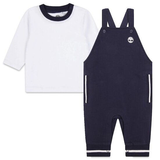 Ensemble t-shirt + salopette Indigo Blue  de Timberland