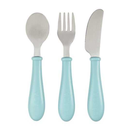 Set 3 couverts inox Airy Green  de Béaba