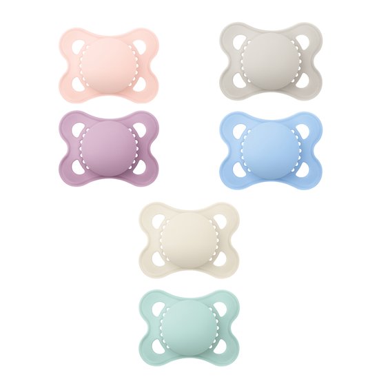 Sucette en silicone Blossom/White 0-6 mois de Difrax, Sucettes : Aubert