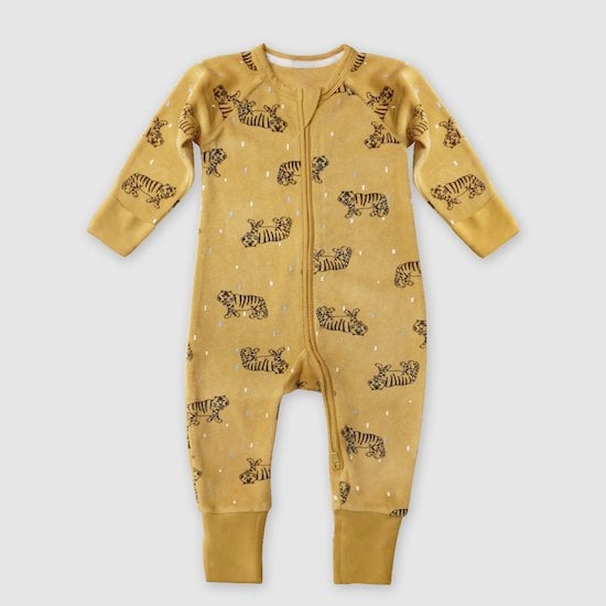 Pyjama Zippé Velours Tigre  de DIM Baby