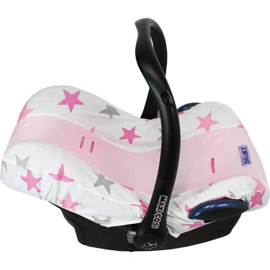 Dooky® Seat Cover Groupe 0+ Etoiles roses  de Dooky