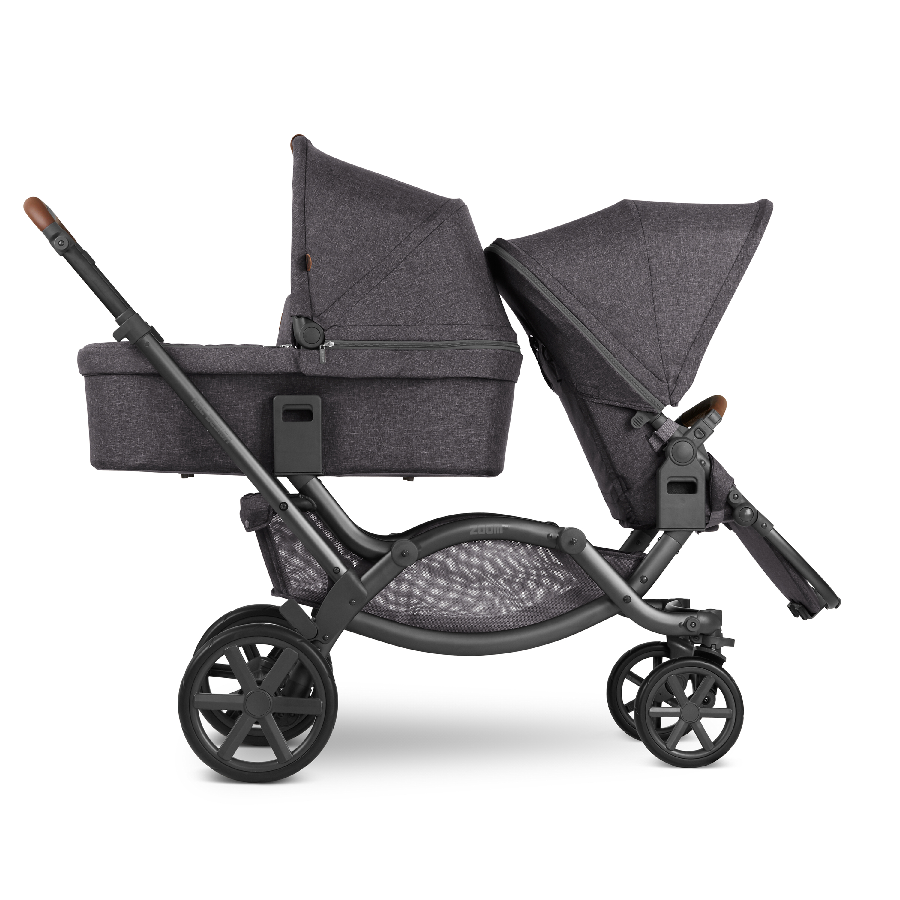 Zoom Poussette Double Street De Abc Design Poussettes Doubles Triples Aubert