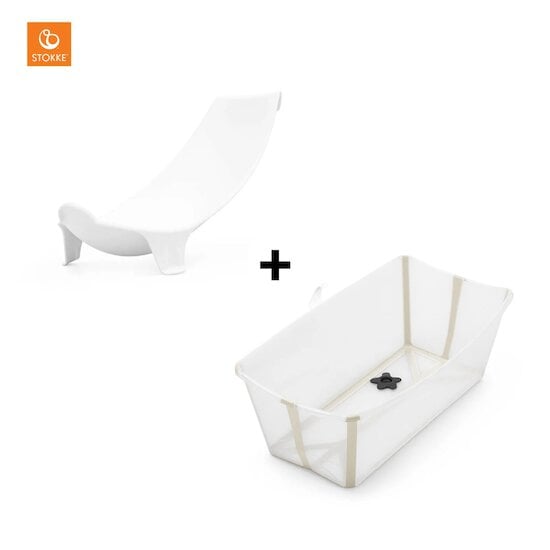 Baignoire Flexi Bath ™ + Transat Beige Sable  de Stokke®