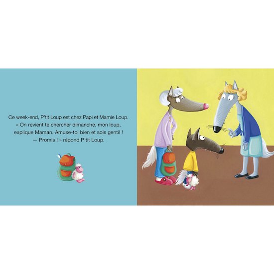 P'tit Loup va chez papi et mamie   de AUZOU