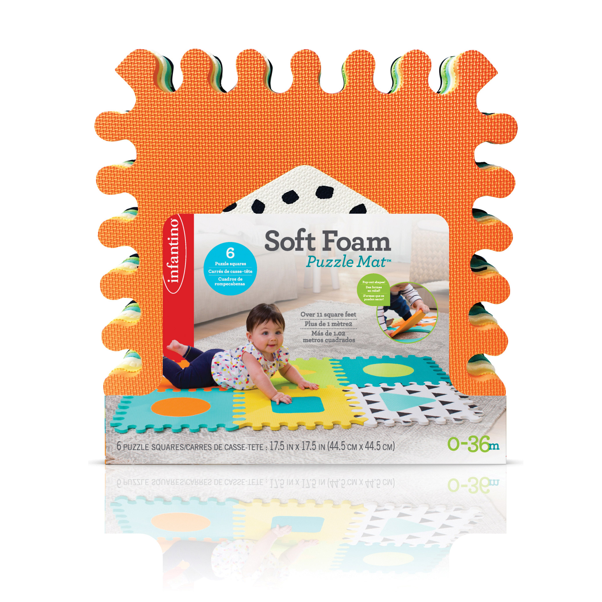 Set De 6 Dalles En Mousse Multicolore De Infantino Infantino Aubert