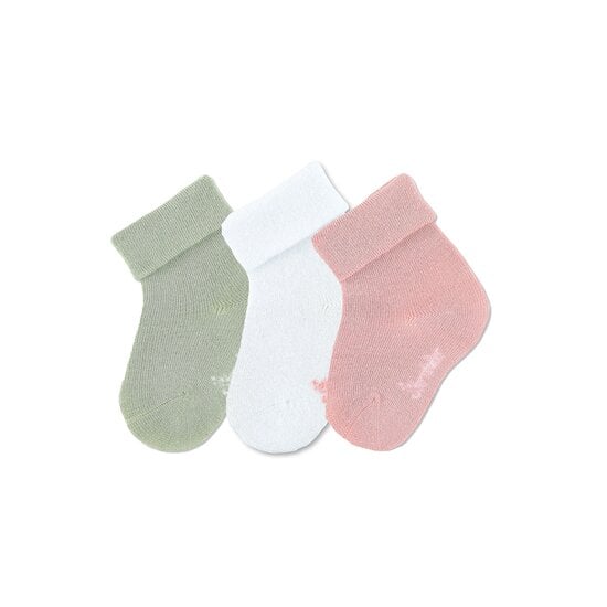 Lot 3 Paires de chaussettes Rose/Vert/Blanc  de Sterntaler