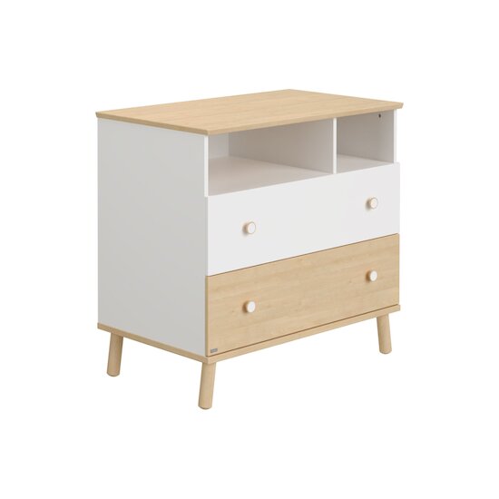 Ylvie Commode 2 compartiments Blanc/Bouleau  de Paidi