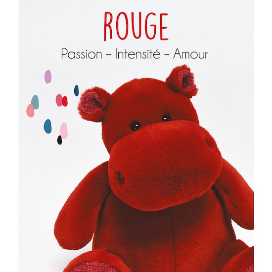 Les Hippos Peluche Hip'Kiss 25 cm de Histoire d'ours Les Hippos Peluche Hip'Kiss 25 cm de Histoire d'ours