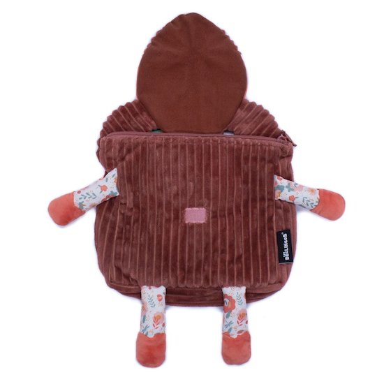 Mélimélos la biche sac à dos velours Marron  de Les Déglingos Mélimélos la biche sac à dos velours Marron  de Les Déglingos