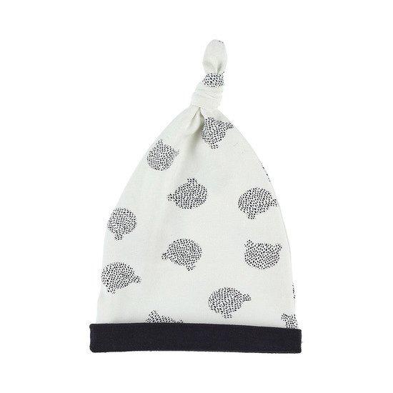 Bonnet Jersey collection Cocon Garçon Hiver Blanc imprimés Nouky T1 de Noukies