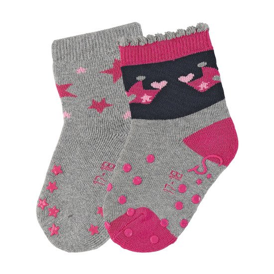Sterntaler Chaussettes ABS Antid/érapantes Lot de 2