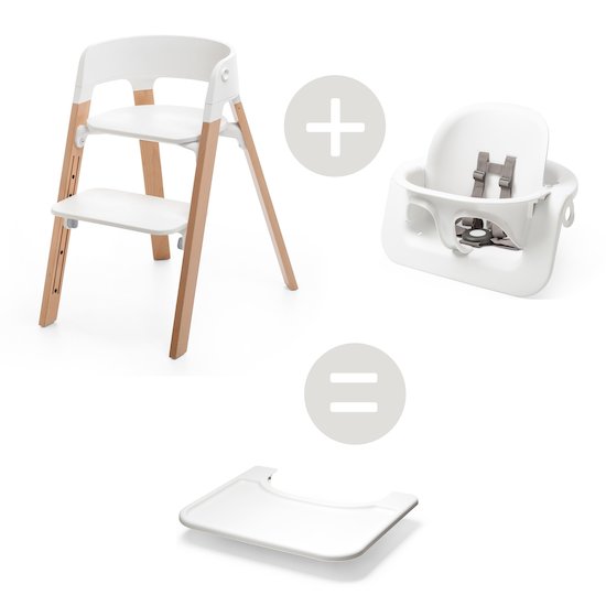 Pack Stokke Chaise Steps + Baby Set = Tablette Steps offerte   de Stokke®