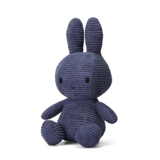 Peluche Miffy velours côtelé Bleu  de Miffy