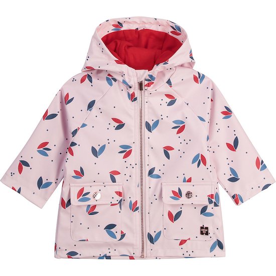 Imperméable motifs fleurs