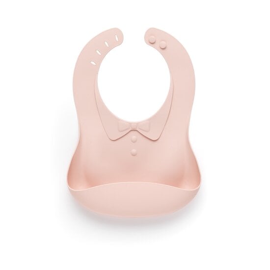 Bavoir silicone Rose  de Maïka