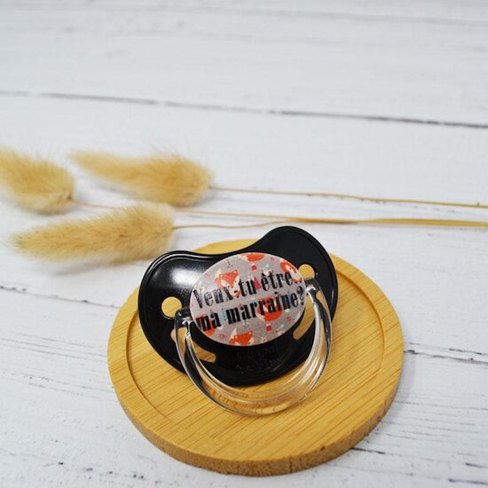 Sucette physiologique Veux-tu être ma marraine  de Irréversible