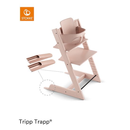Baby Set™ Tripp Trapp® + Patin Rose Serein  de Stokke® Baby Set™ Tripp Trapp® + Patin Rose Serein  de Stokke®