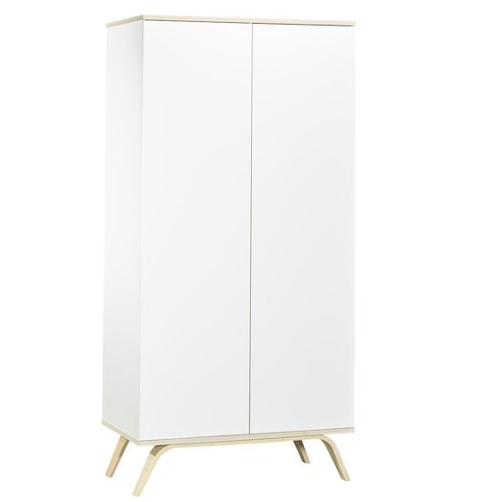 Serena armoire 2 portes Blanc  de Sauthon Baby's Sweet Home