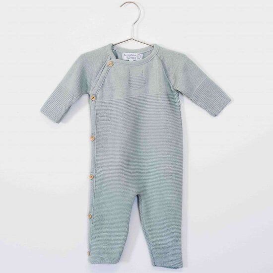 Petits chats Combinaison en tricot Bleu Danube  de La Manufacture de Layette