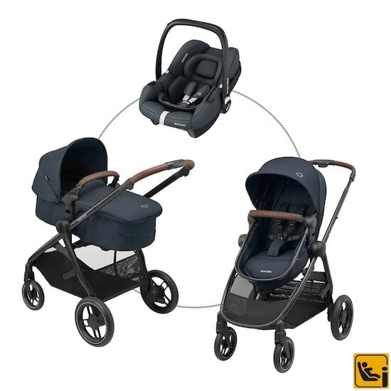 Poussette Thia Air 2 avec Cabriofix i-Size Essential Graphite de Maxi-Cosi,  Packs poussettes : Aubert