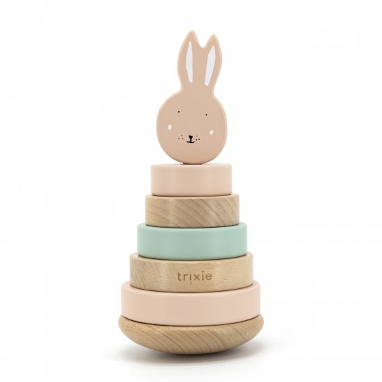Tour à empiler en bois Mrs. Rabbit  de Trixie